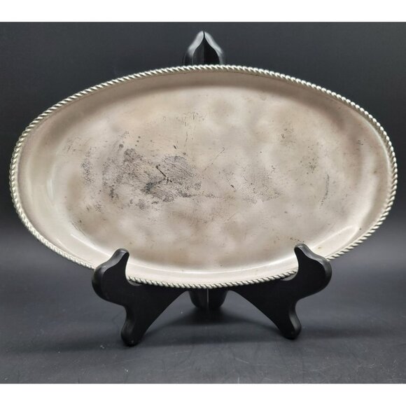 Silver Plated Tray Platter Brass Brushed WMF Icora German Electroplated CR10 - Picture 1 of 7